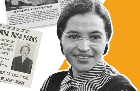 hsitoric photo of Rosa Parks.