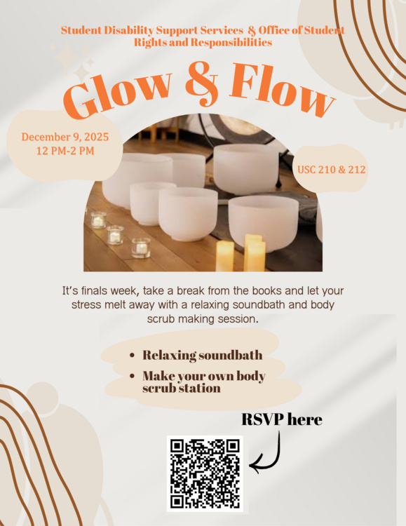 Dec 9, 2025: Glow & Flow at University Student Center thumbnail image