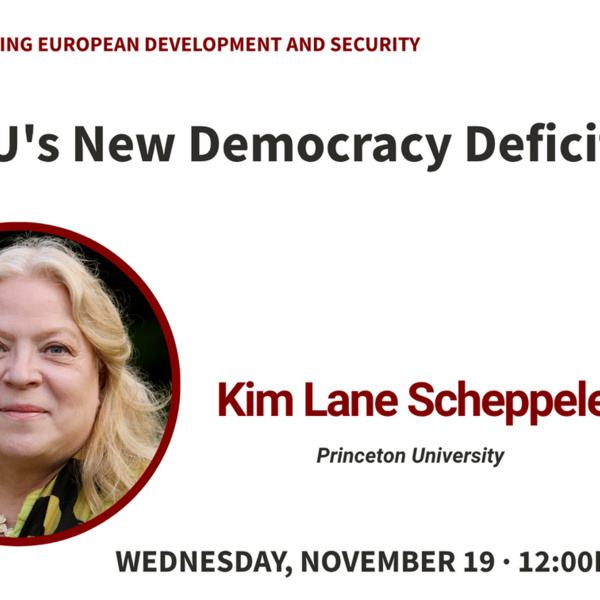 REDS Seminar: The EU's New Democracy Deficit