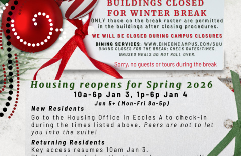 Winter Break closing & opening 
