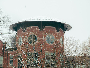 MHC Campus covered in snow