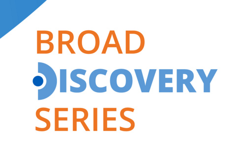 Image of speaker, Niall Lennon set to a blue background. Bottom right corner says "Broad Discovery Series"