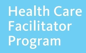 Health Care Facilitator - White font, Light Blue Background