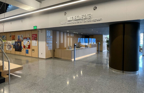 Image of the inside of the MIT Welcome Center