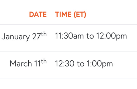 time and date for the budget proposal. 