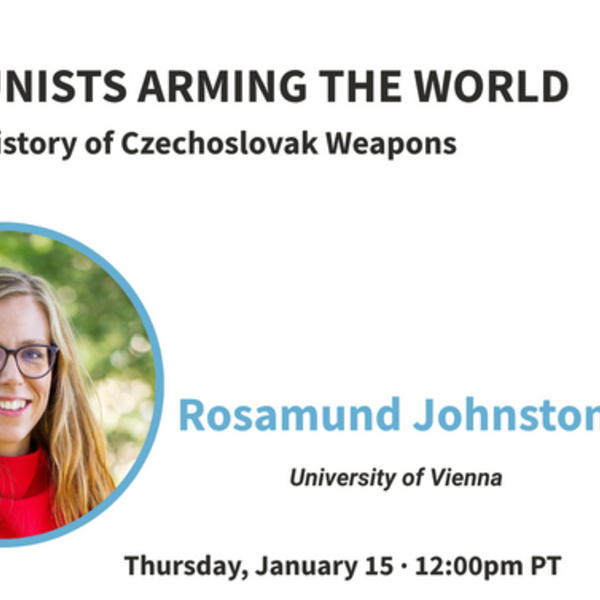 Flyer with photo of Rosamund Johnston and event details