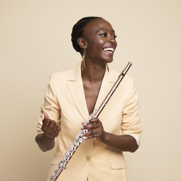 Nathalie Joachim with flute