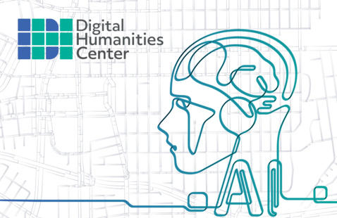 line drawing of human head with the word AI