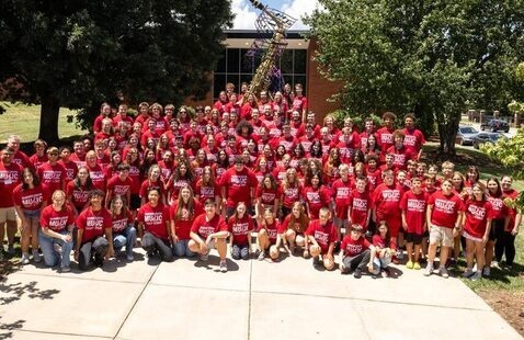 Group photo of student participants in the LR Summer Youth Music Camp