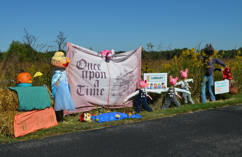 West Lafayette Public library scarecrow, 2025