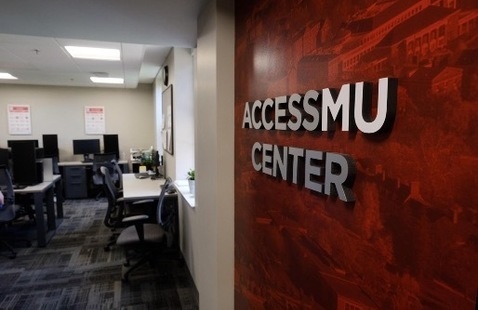 Interior of AccessMU Center