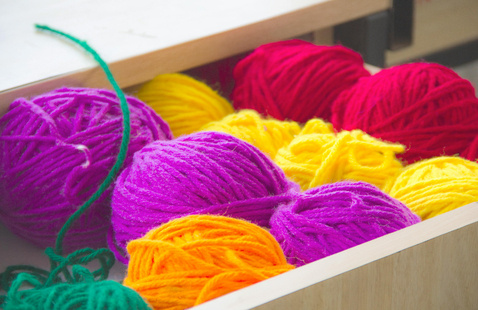 Close-up Photography of Colorful Yarns