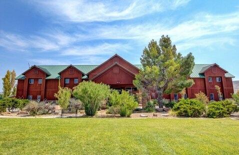 A picture of a camp cabin