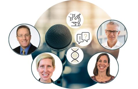 Mike Jonen, Jeanette Leeser, Kristen Nadeau, MD, MS and Charles Sagerström, PhD