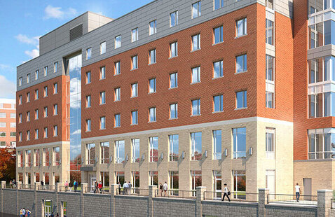 Exterior of Genesee Hall.