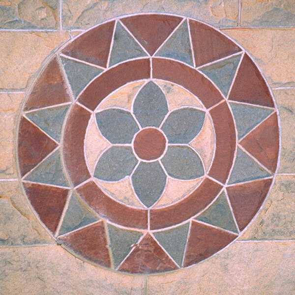 Detail of a stone rosette