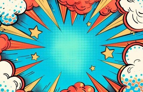 Colorful comic background