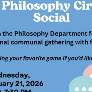 Philosophy Circle Social flyer