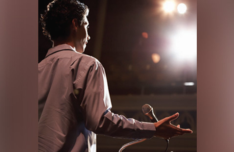 An image of the speaker showcase.