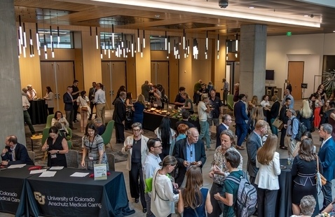 people networking on campus