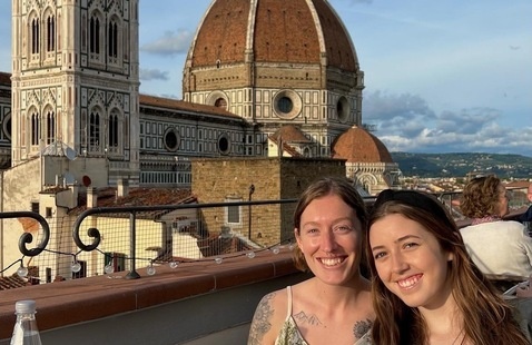 Students in Florence, Italy