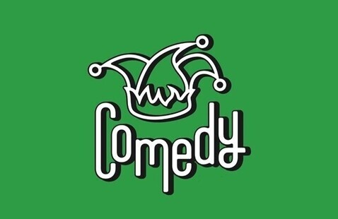 "Comedy" in text, adorned with a Jester hat