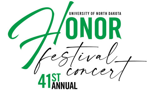 text: University of North Dakota Honor Festival, UND ensembles showcase