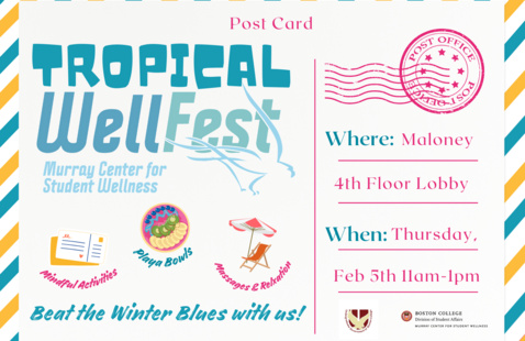 Postcard Invitation to Tropical WellFest