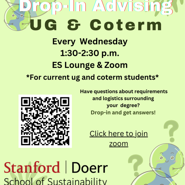 Earth Systems Drop-In Advising (Undergrad & Coterm majors)