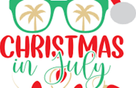 Christmas in July flyer