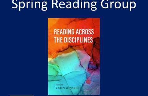 Book cover of one of the books being read in the Reading Group, "Reading Across The Disciplines".