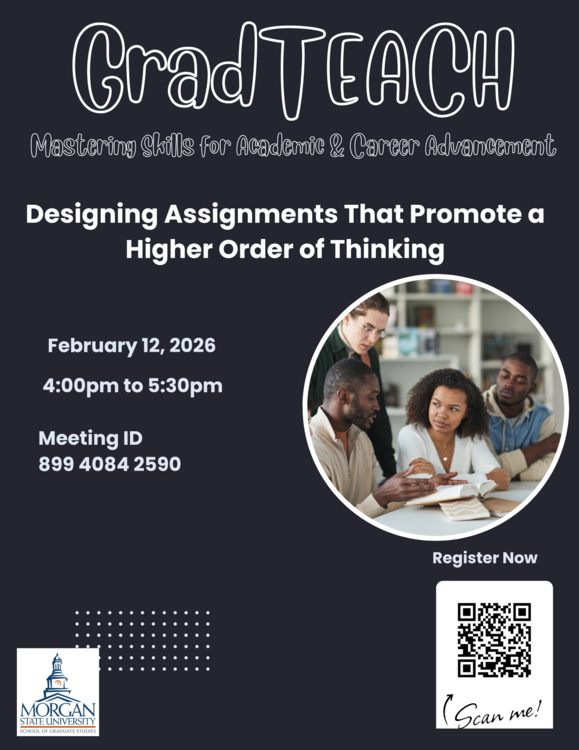Feb 12, 2026: GradTEACH Workshop – Designing Assignments That Promote Higher-Order Thinking thumbnail image
