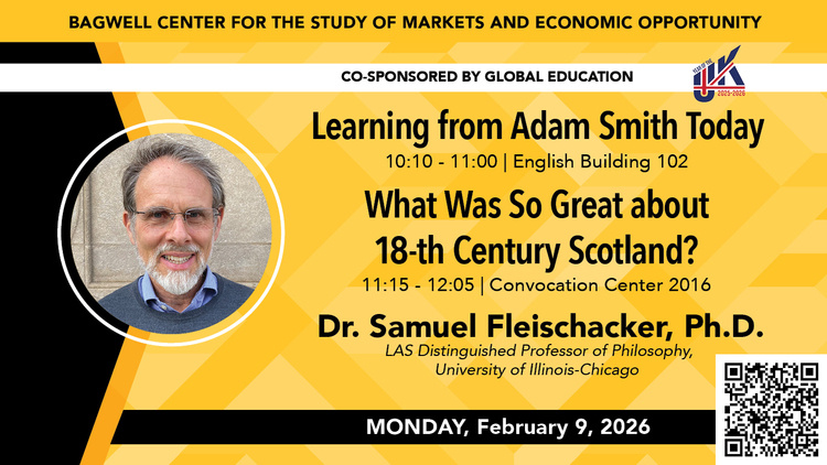 Leature with Dr. Samuel Fleischacker, PhD