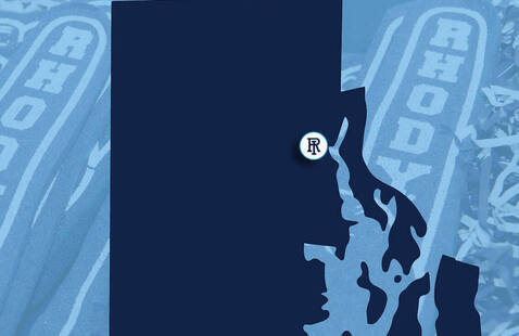 Map of RI with Providence Highlighted