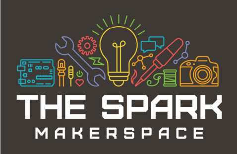 The Spark Makerspace logo. 