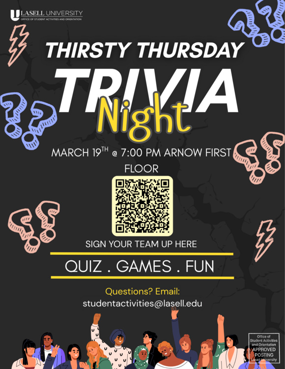 Thirsty Thursday Trivia  at Arnow Campus Center
