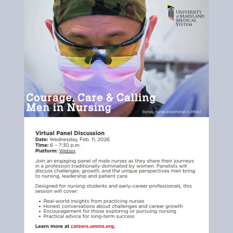 Feb 11, 2026: Courage, Care & Calling: Men in Nursing Virtual Panel Discussion thumbnail image