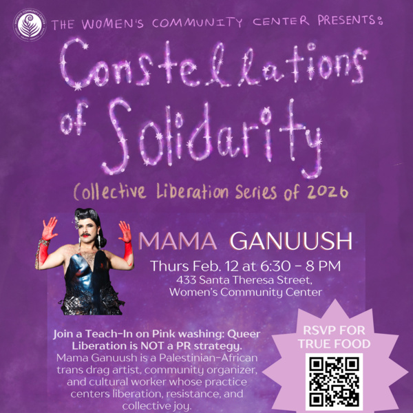 WCC Collective Liberation Series - Pinkwashing 101: A Teach-In with Mama Ganuush