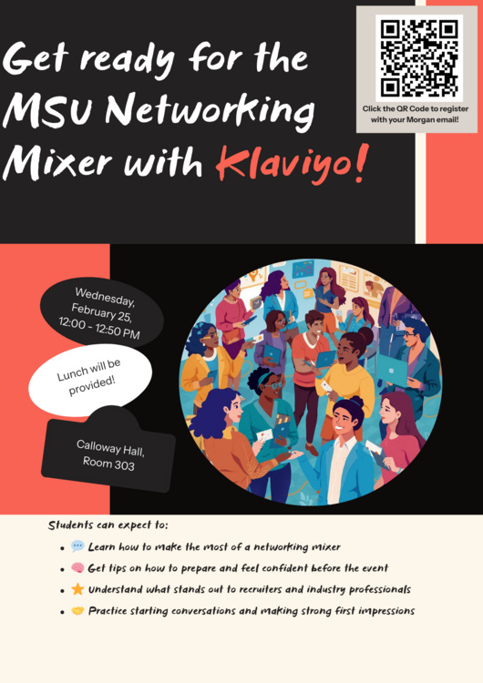 Feb 25, 2026: Networking Mixer Prep Session with Klaviyo at Calloway Hall thumbnail image