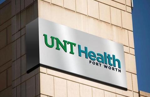 A graphic representation of the UNT Health logo 