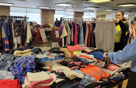 Shoppers in the Campus ReStore