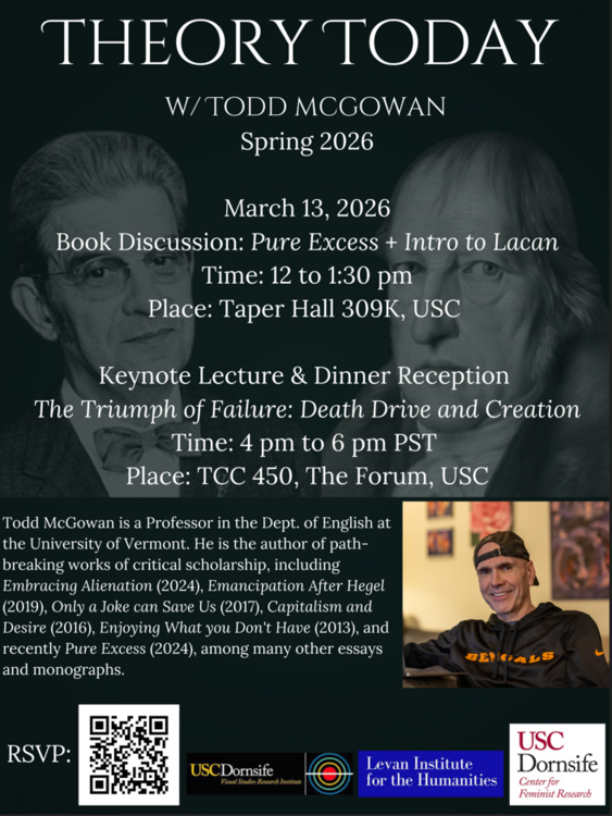 Theory Today: An Evening w/ Todd McGowan