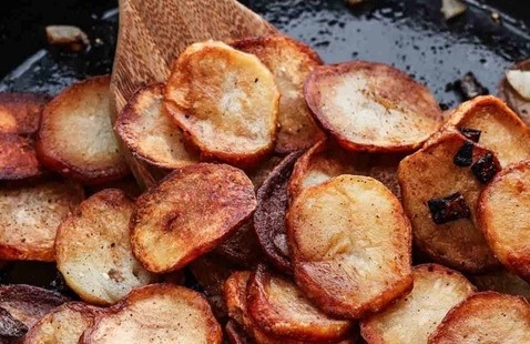 Pan-fried potato coins