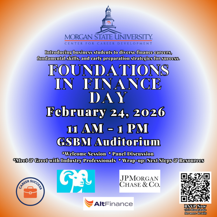 Feb 24, 2026: Kick Start Your Finance Career: Foundations in Finance Day at Morgan Business Center thumbnail image