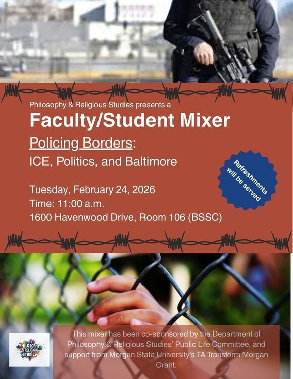 Feb 24, 2026: Philosophy & Religious Studies - Faculty/Student Mixer at Martin D. Jenkins Hall (BSSC) thumbnail image