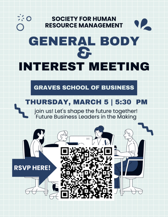 Mar 5, 2026: SHRM General Body Meeting & Interest Meeting at Morgan Business Center thumbnail image