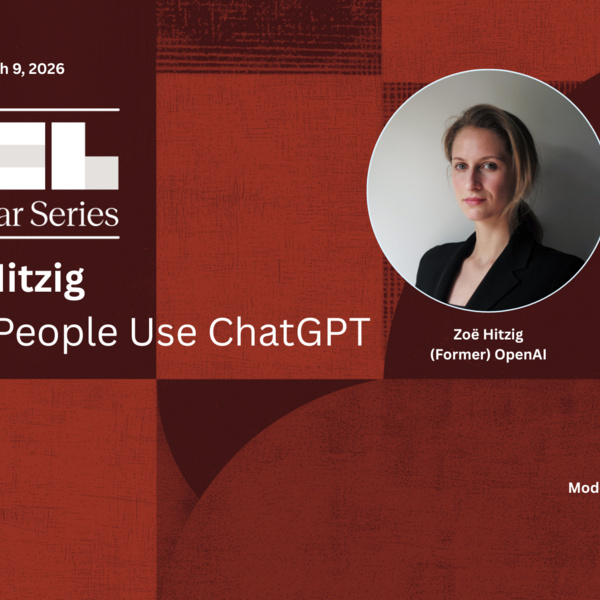 Zoë Hitzig | How People Use ChatGPT