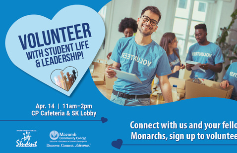 Image of Volunteer with Student Life & Leadership (South Campus)