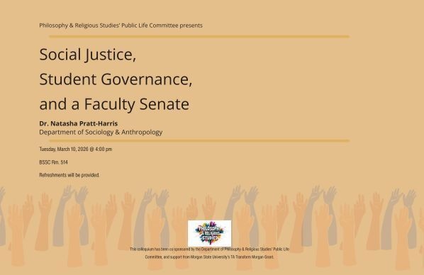 Mar 10, 2026: Philosophy & Religious Studies Colloquium at Martin D. Jenkins Hall (BSSC) thumbnail image