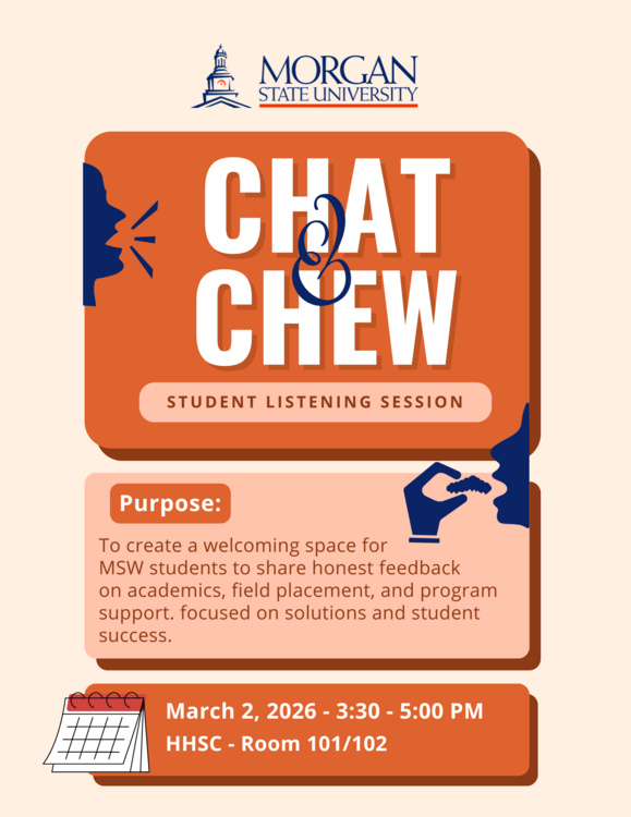 Mar 2, 2026: Master of Social Work Chat & Chew at Health & Human Services Center thumbnail image